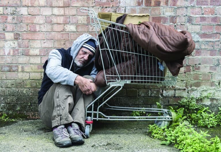 A Homeless Man In Westland