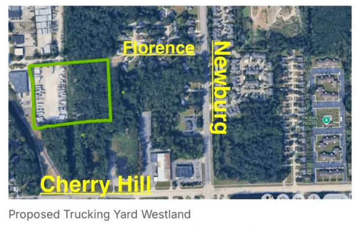 Proposed Trucking Yard Westland